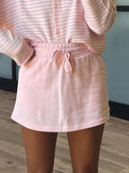 Britton Terry Knit Skort | Blush
