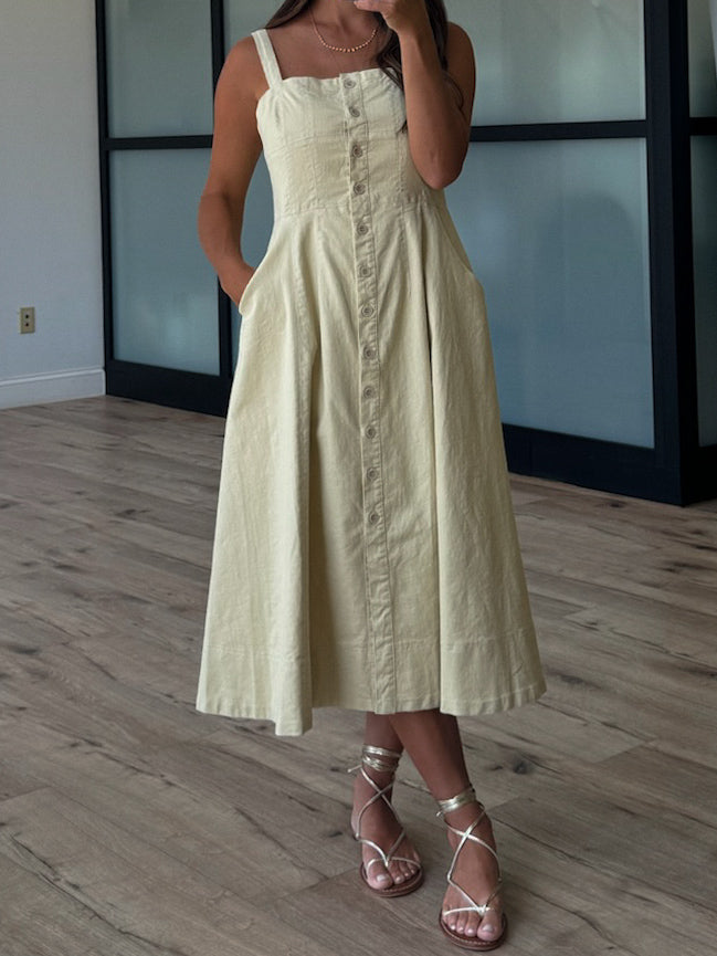 Saltwash Midi Dress | Natural