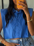 Anderson Cropped Button-Down | FINAL SALE