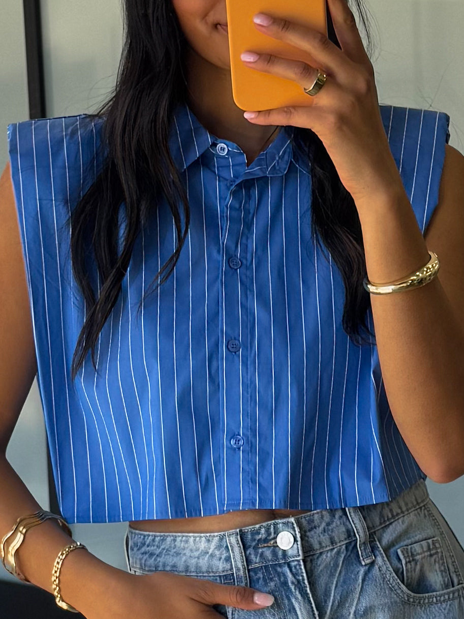 Anderson Cropped Button-Down | FINAL SALE