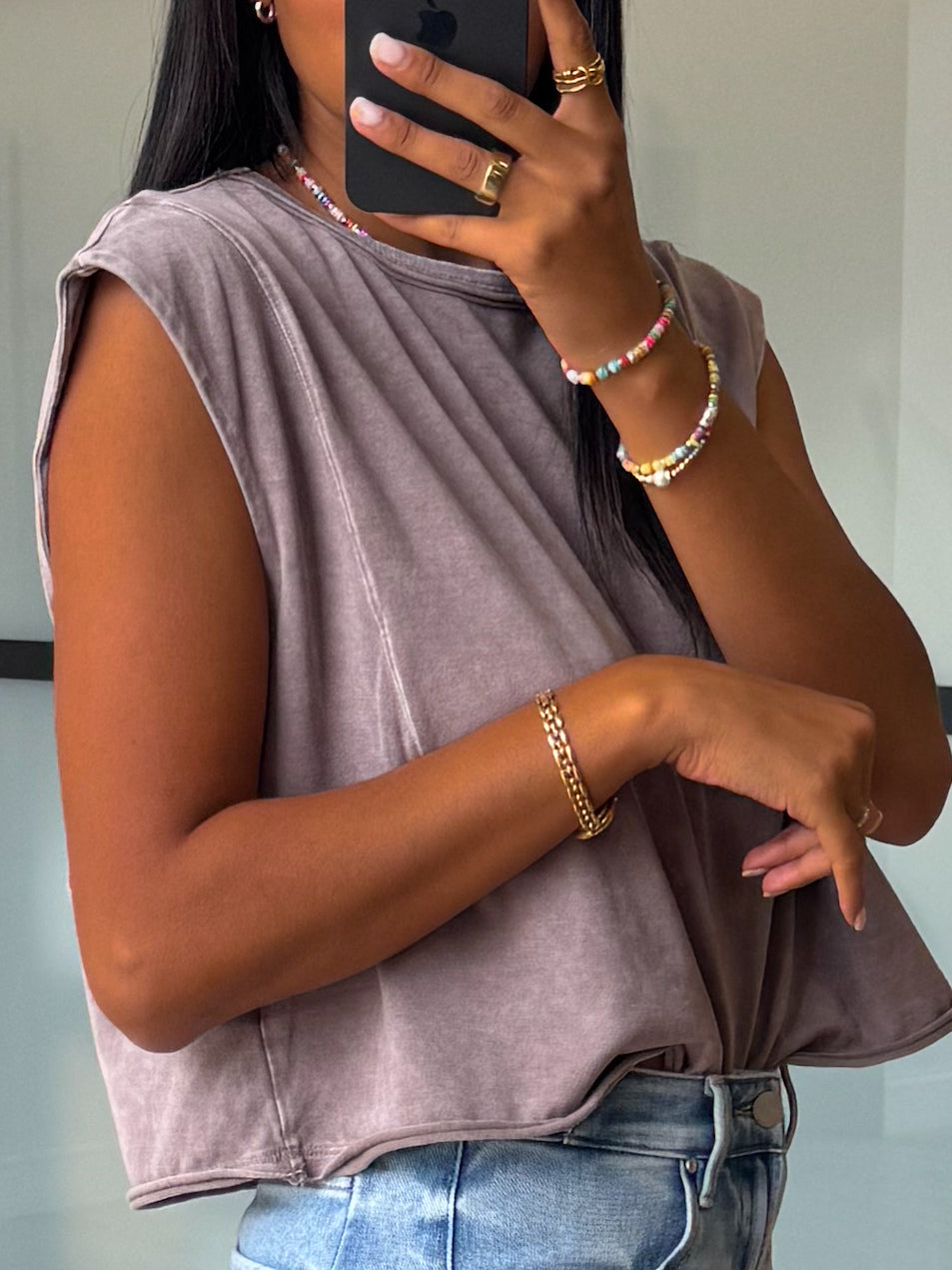 Marlee Muscle Tee | Mocha