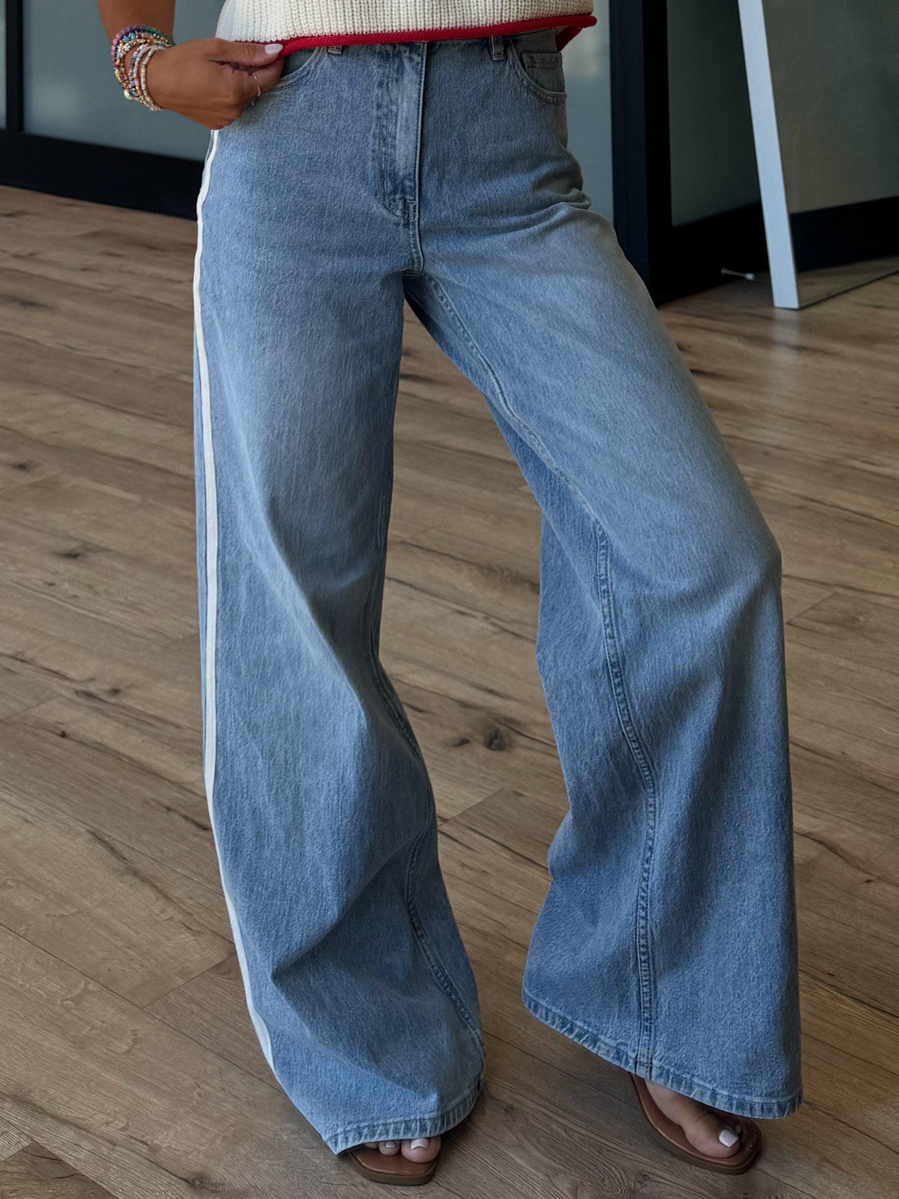 Sideline Wide Leg Jeans | RESTOCK