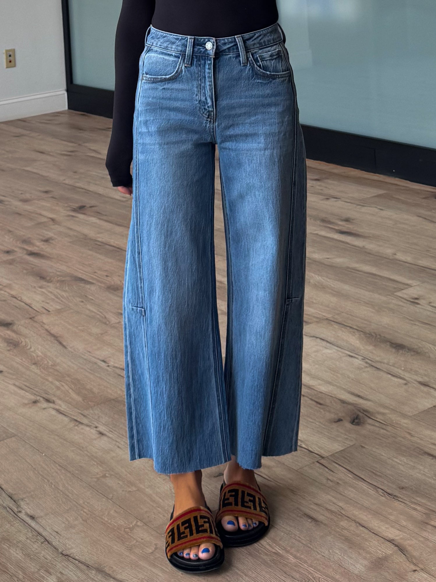 Out Of The Fray Wide Leg Jeans