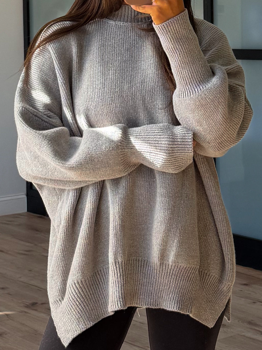 Bookclub Oversized Sweater | Grey | +Plus Available | RESTOCK