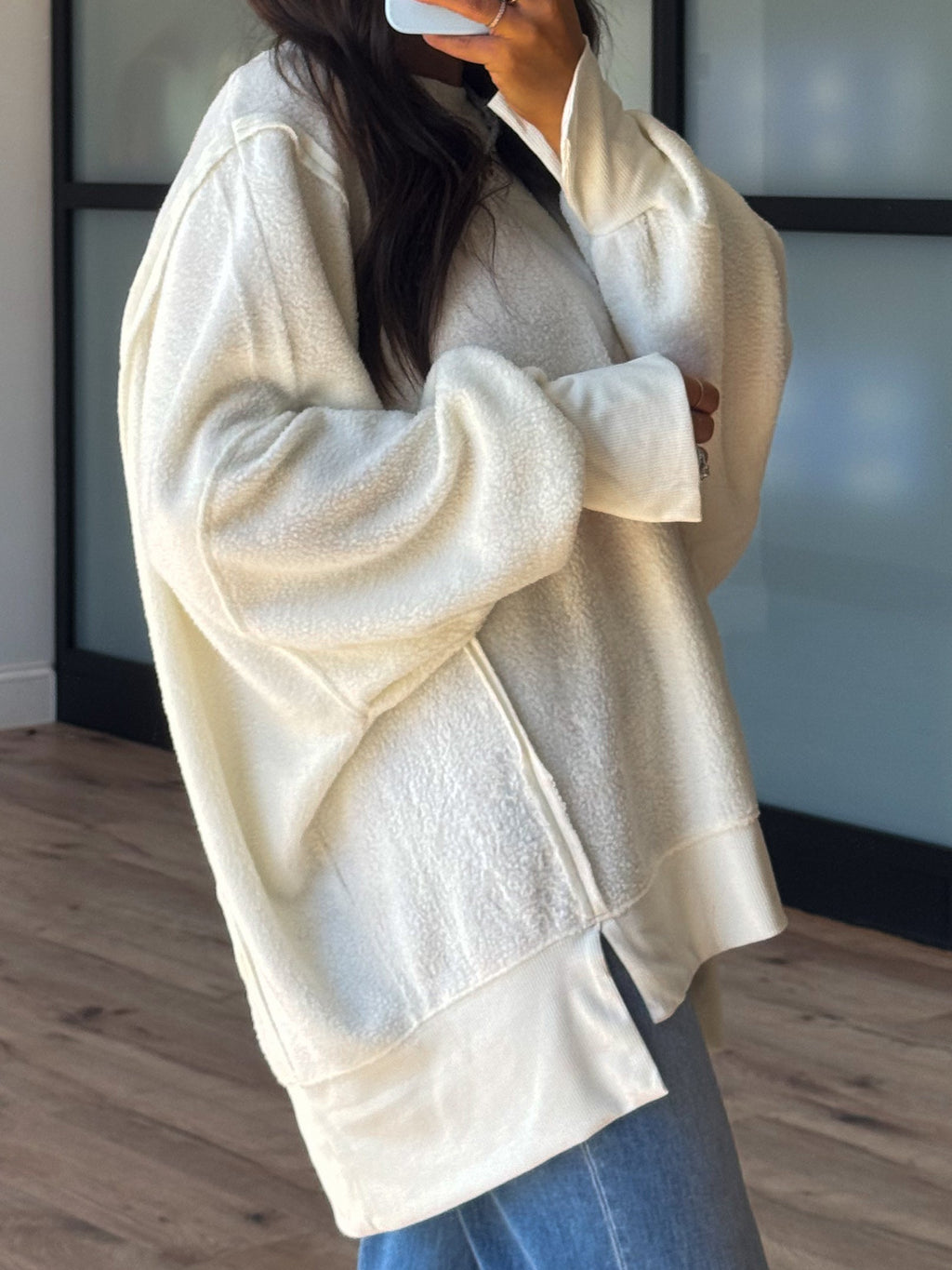 Out + About Brushed Knit Pullover | Ivory