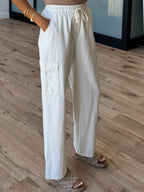 Ines Cargo Pants | Ivory