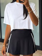 Varsity Stride Butter Soft Skort | Black | RESTOCK