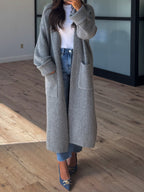 Beckett Longline Cardigan | Grey | +Plus Available