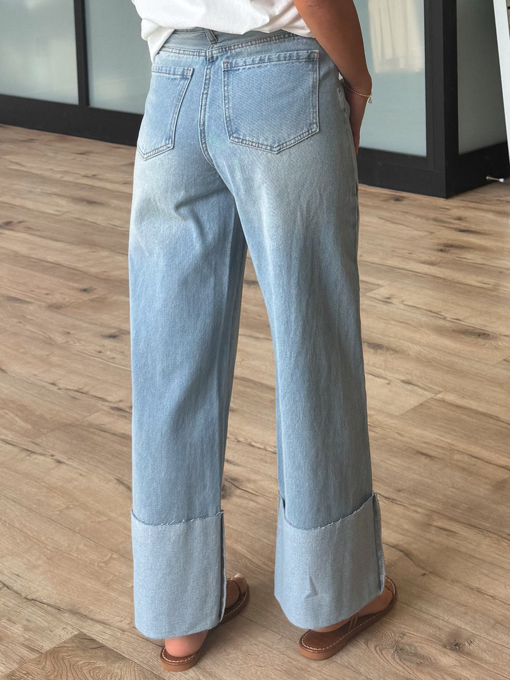 Libby Cuff Pants | Denim