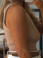 Essential Ribbed Tank | Latte | +Plus Available