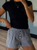 Drawstring Boxer Shorts | Black