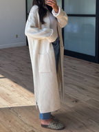 Beckett Longline Cardigan | Ivory | +Plus Available