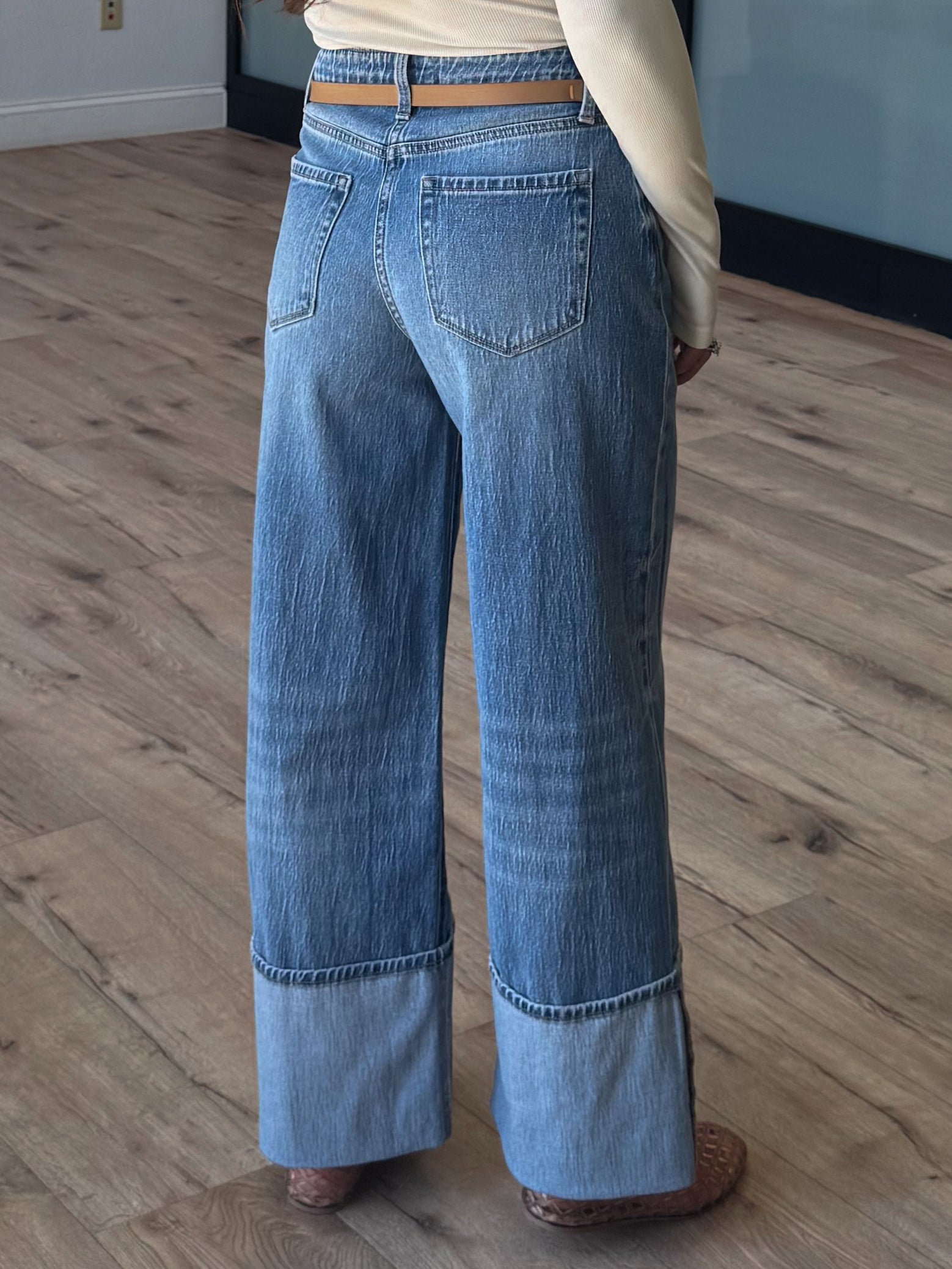 Your Turn Cuffed Jeans