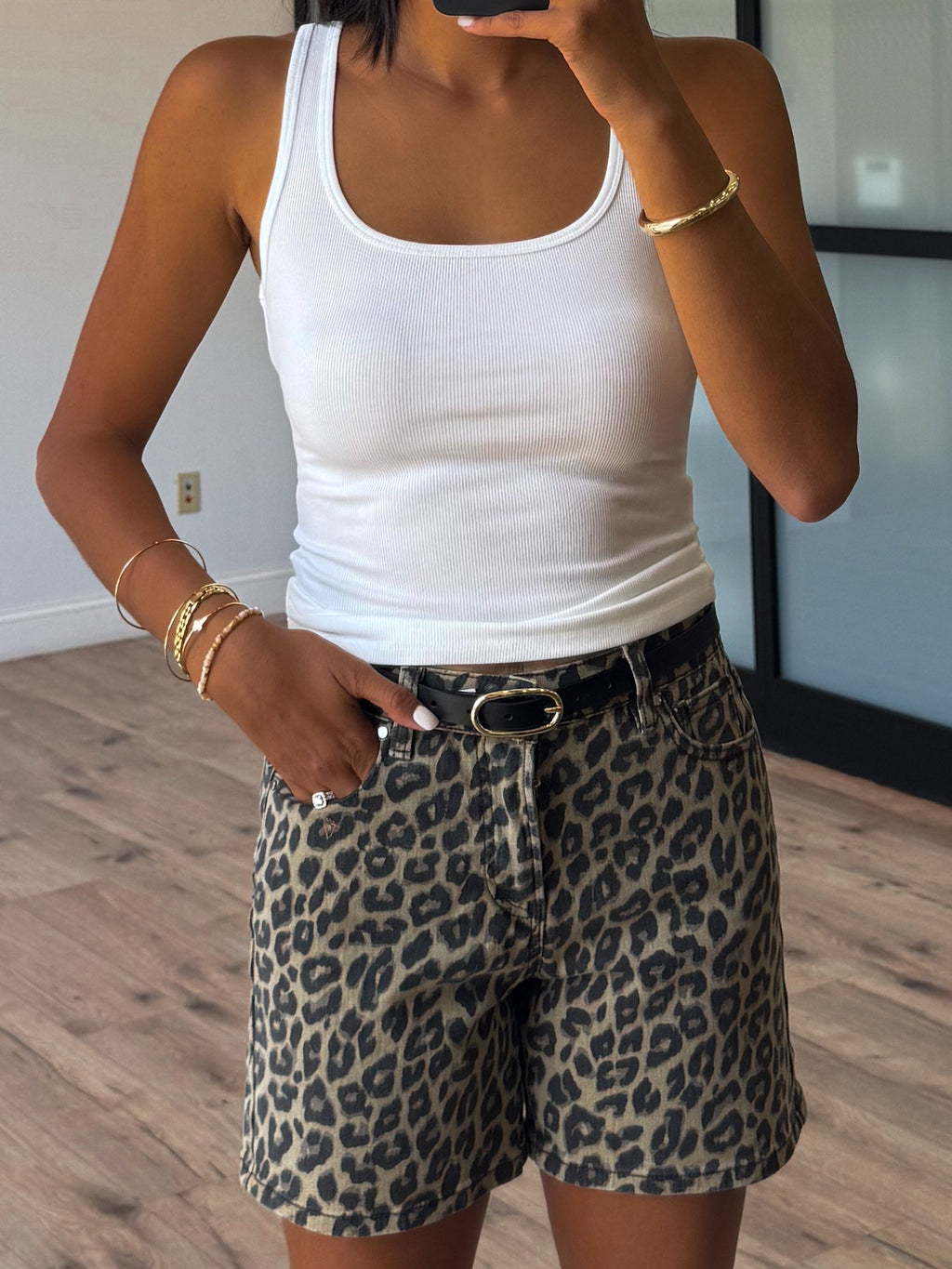 Night Hunt Leopard Shorts | +Plus Available