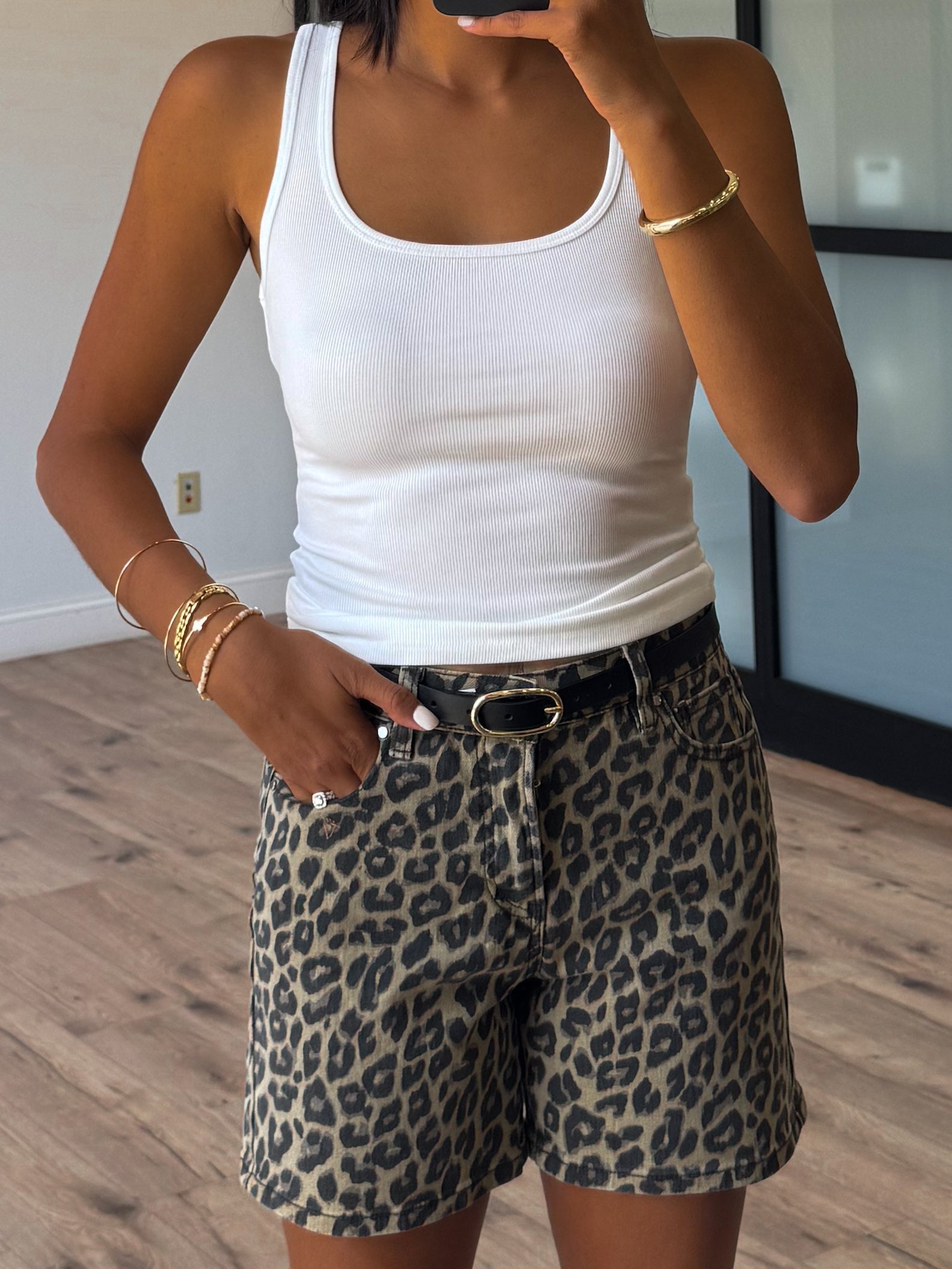 Night Hunt Leopard Shorts | +Plus Available