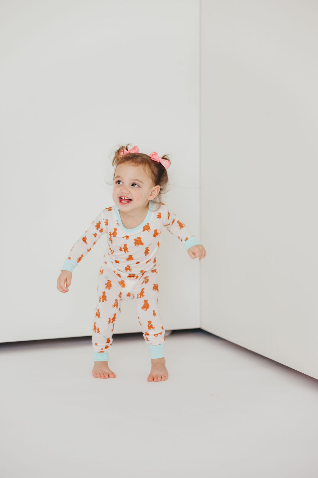 Kids Love You Beary Much Two-Piece Set | Blue | Tiny Talulah | FINAL SALE