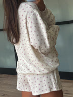 Southern Peony Ribbed Shorts