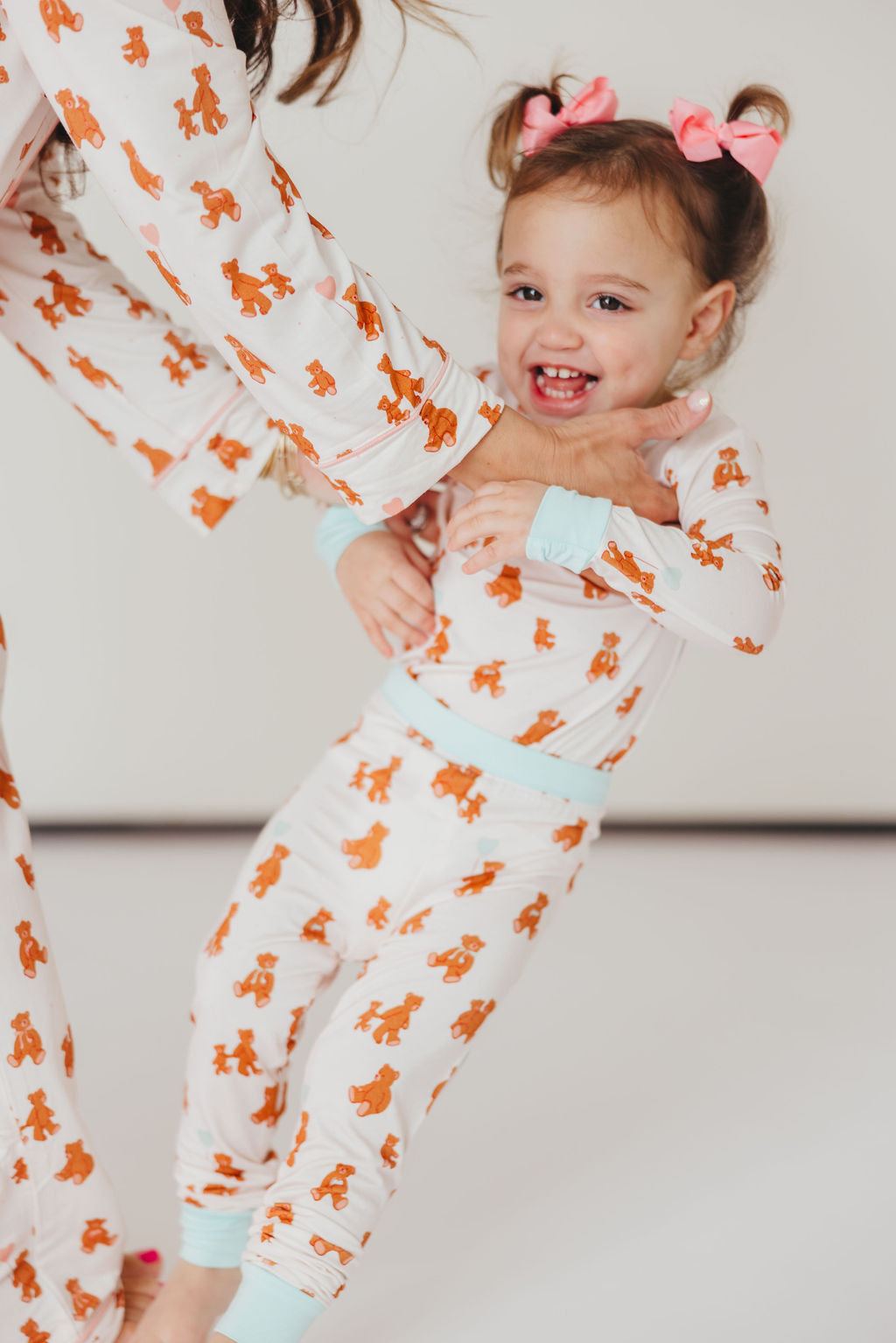 Kids Love You Beary Much Two-Piece Set | Blue | Tiny Talulah | FINAL SALE