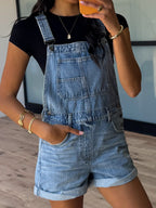 Denim Short Overalls