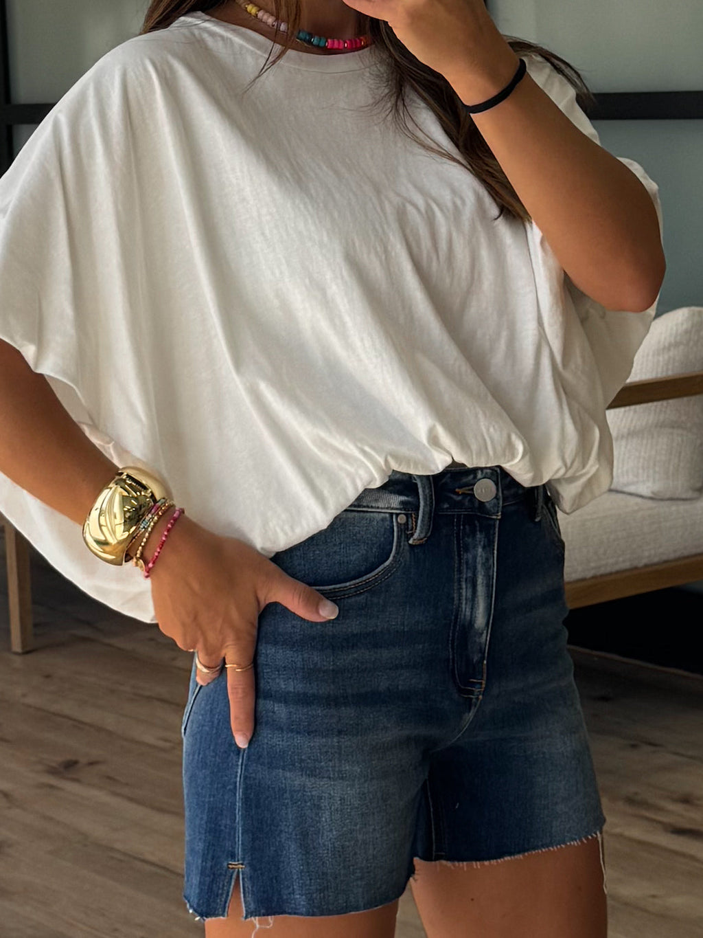 Millie Side Slit Shorts | +Plus Available