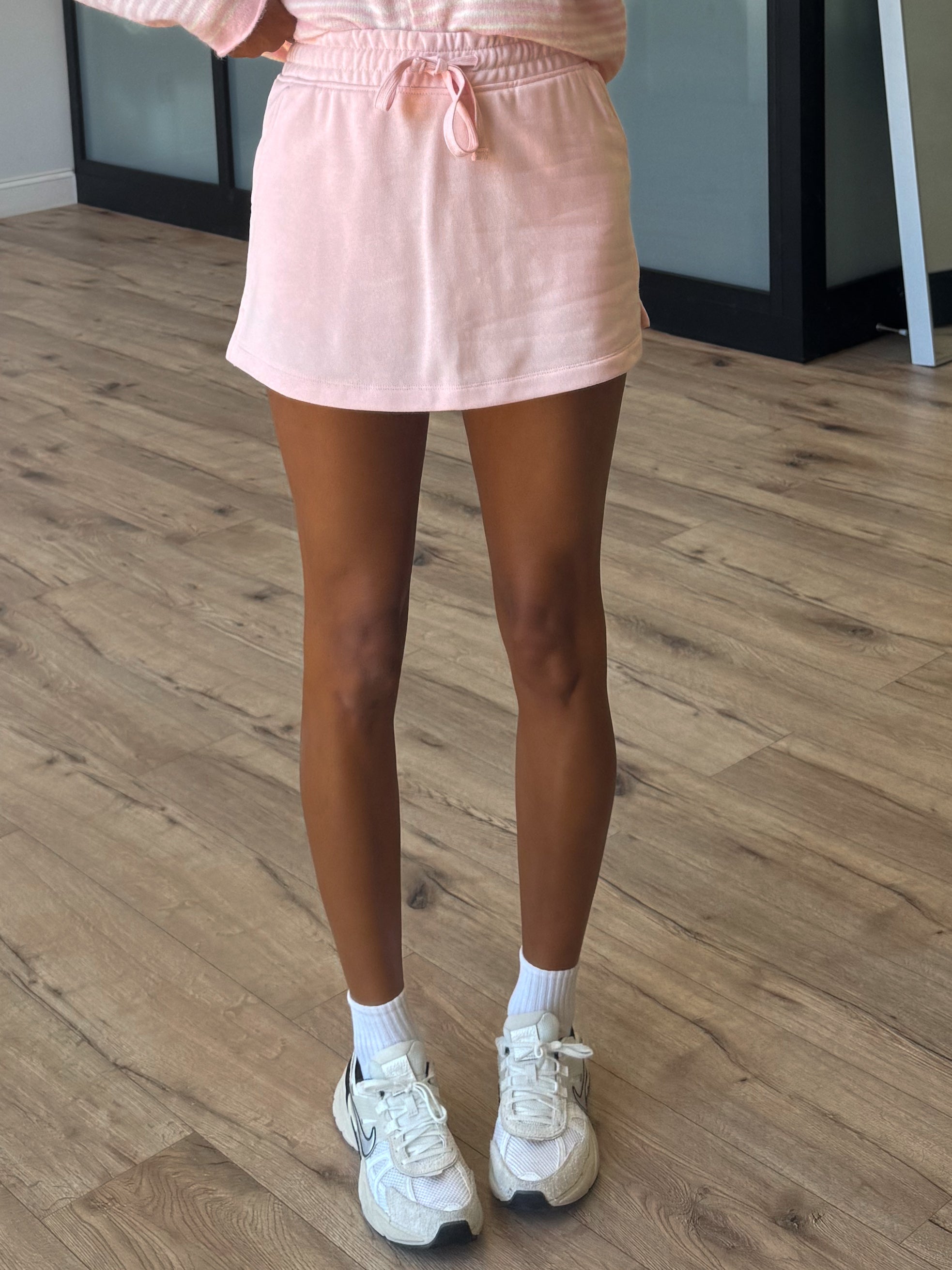 Britton Terry Knit Skort | Blush