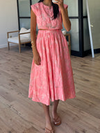 Astoria Floral Top | Coral