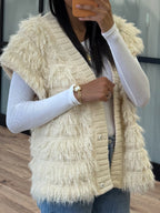 Aspen Shaggy Vest | FINAL SALE