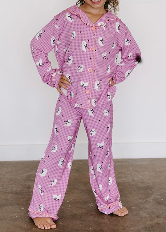 Kids Ghoulie Girl Buttoned Set | Tiny Talulah