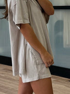 Days End Cotton Shorts | Cloud | +Plus Available | RESTOCK