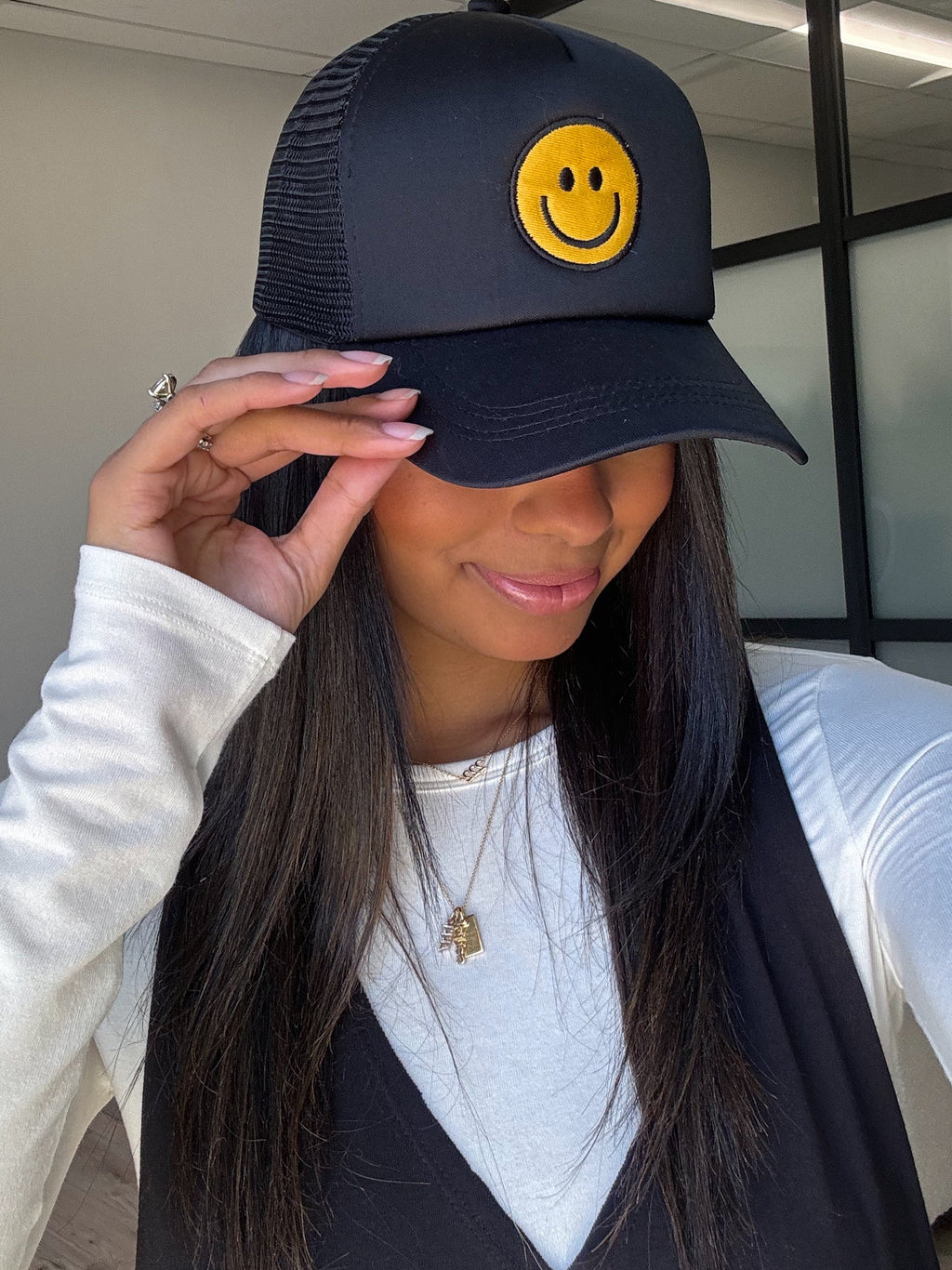 All Smiles Trucker Hat | 3 Colors Available | FINAL SALE