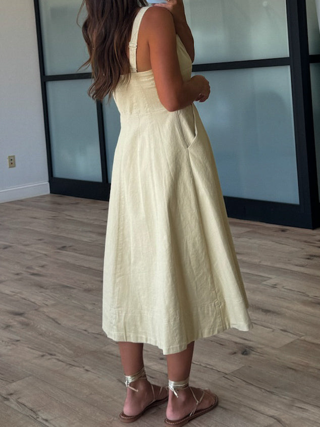 Saltwash Midi Dress | Natural