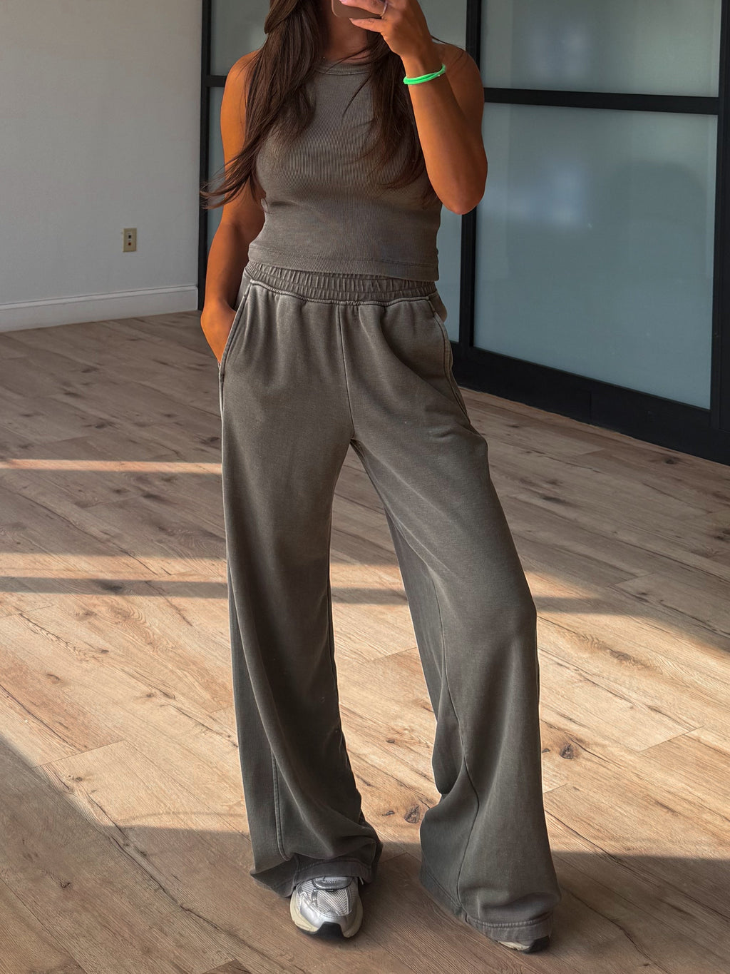 Mineral Mist Ribbed Tank | Olive