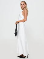 Just Peachy Maxi Dress White