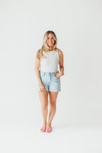 Relay Ribbed Tank Bodysuit | Ivory | FINAL SALE