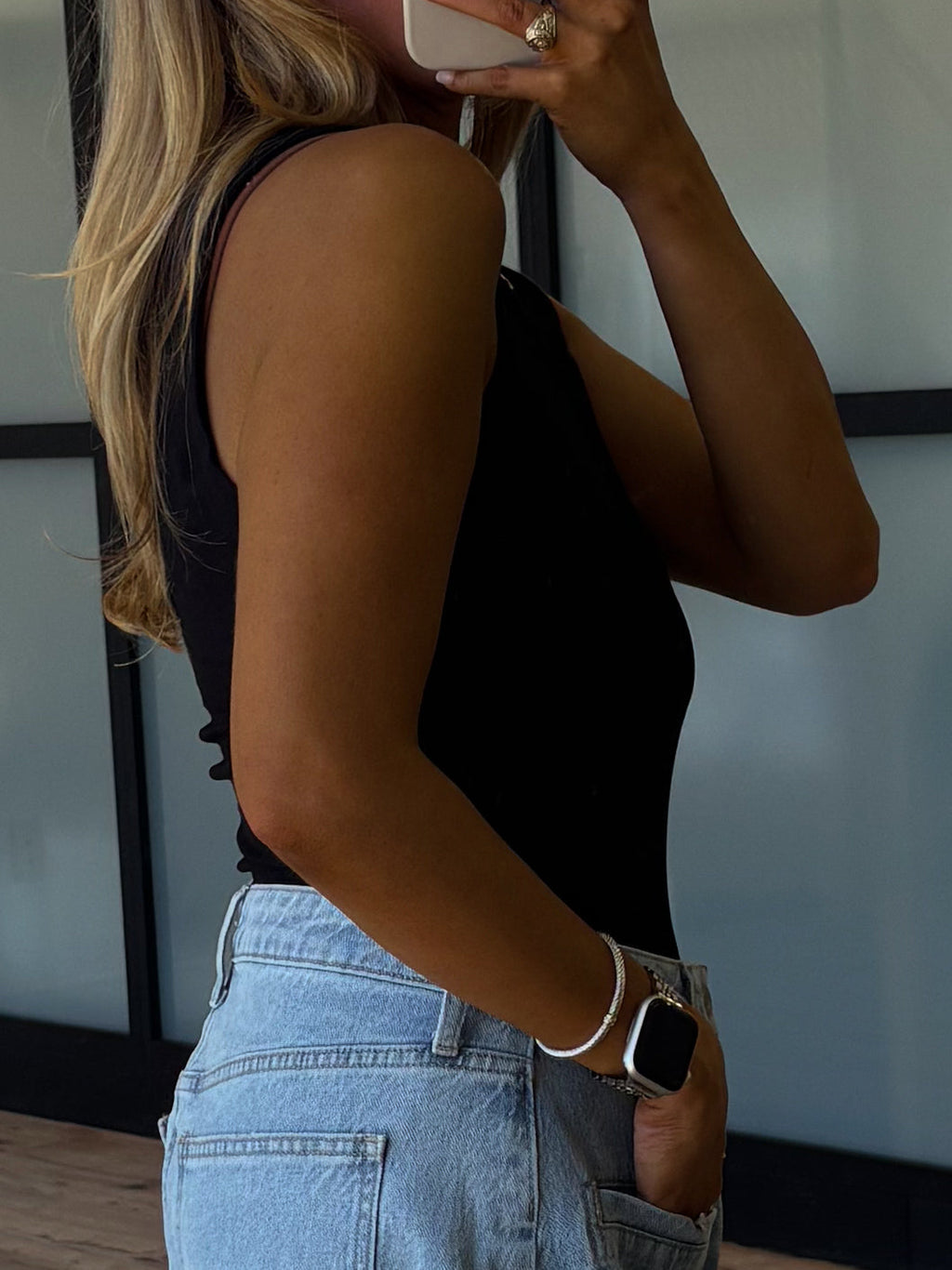 Essential Ribbed Tank | Black | +Plus Available