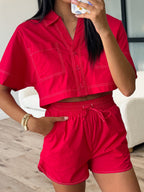 Camden Boxy Top | Red | FINAL SALE