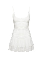 Rothea Mini Dress White Brodierie
