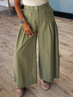Karsyn Drawstring Hem Pants | Olive | FINAL SALE