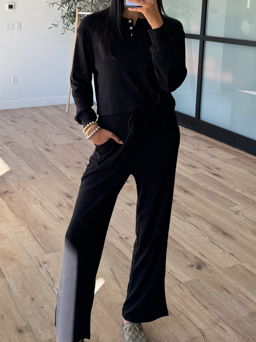 At Your Leisure Lounge Pants | Black | RESTOCK | FINAL SALE