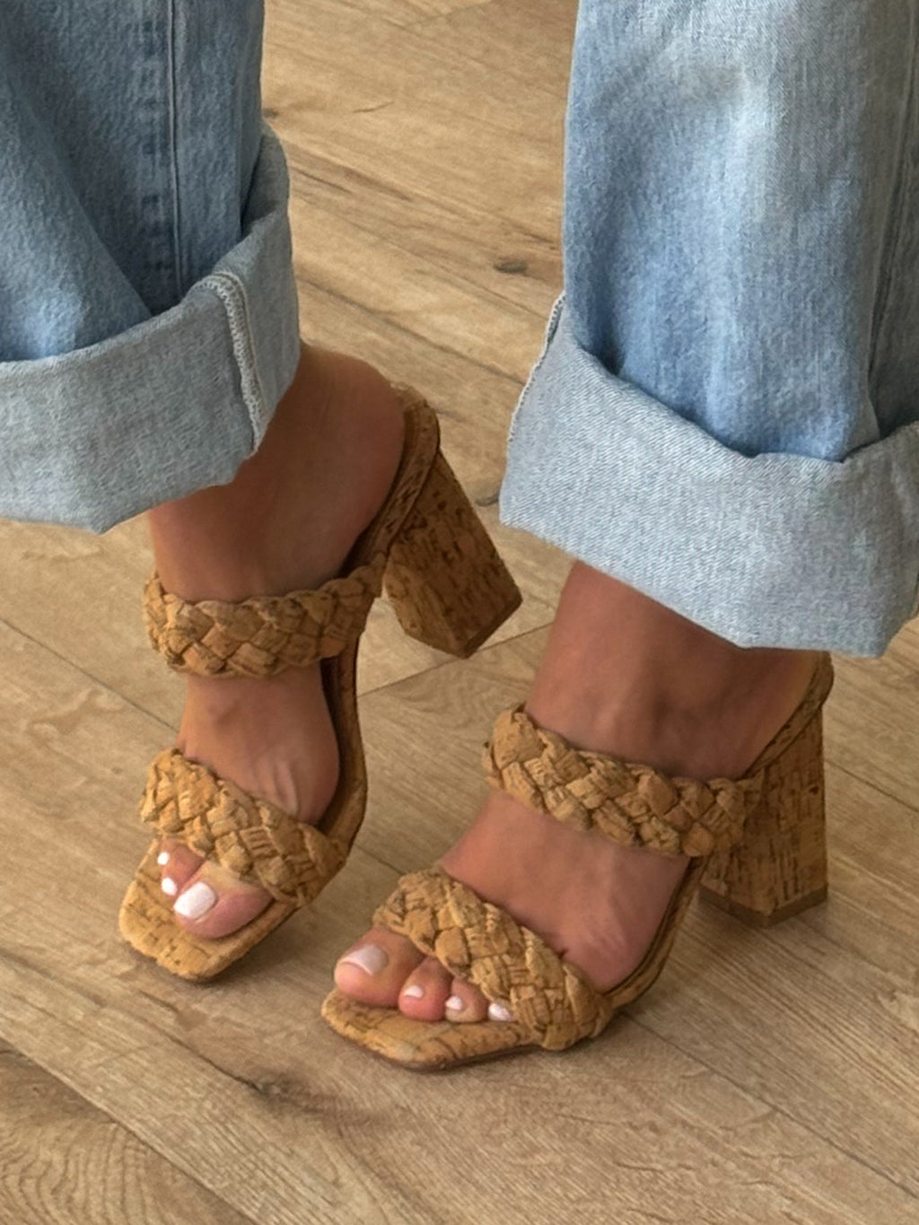 Braided Cork Heels | FINAL SALE