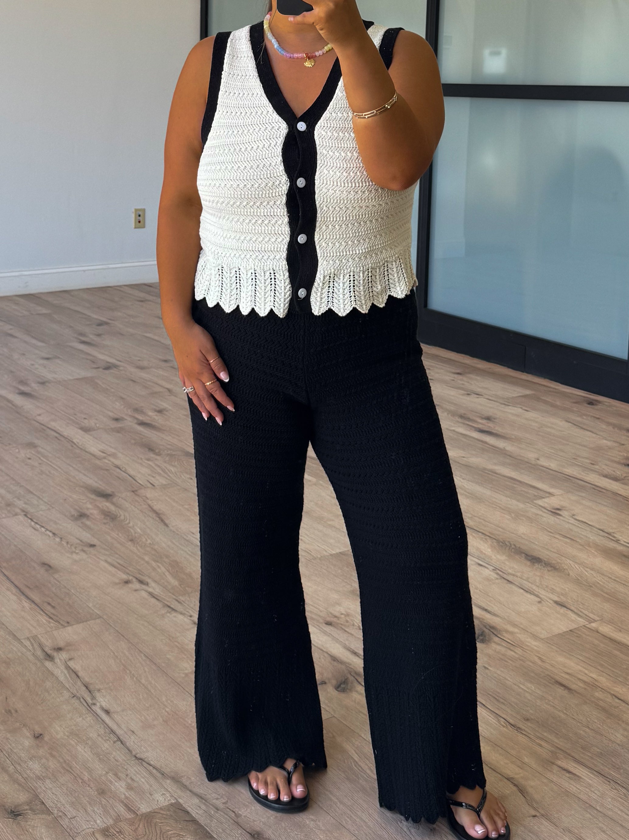 Ritzy Crochet Knit Pants