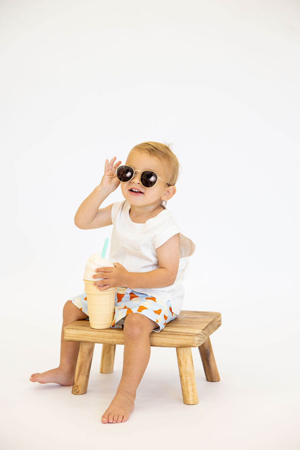Sugar Cone Swim Trunks | Tiny Talulah | FINAL SALE