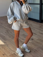 The Vintage Snap Crew | Grey