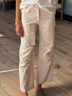 Wyler Cargo Pants | Ivory | FINAL SALE