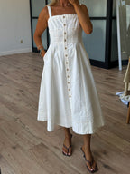 Saltwash Midi Dress | White