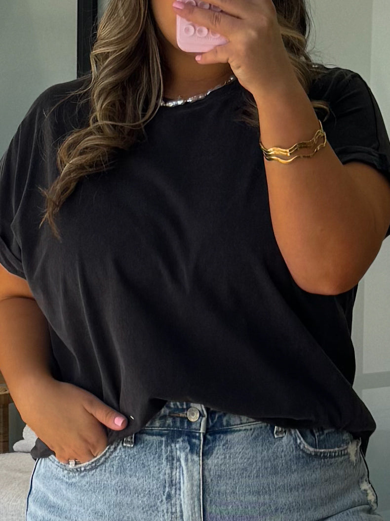 Laid Back Casual Tee | Black