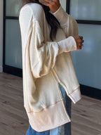 Without A Doubt Waffle Knit Top