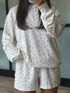 Southern Peony Ribbed Shorts