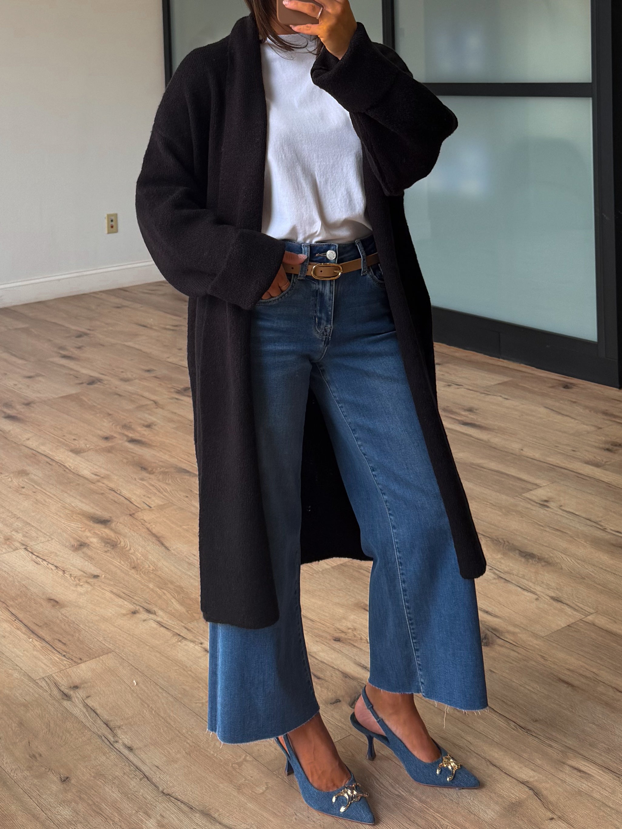 Kleo Longline Cardigan | Black