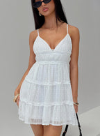 Berry Nice Mini Dress White